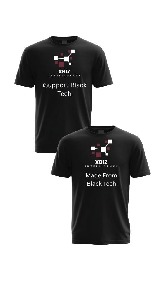 iSupport + Made From Black Tech T-Shirt Pair